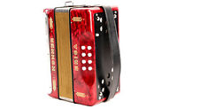 Hohner Erica GC Two Row Accordion in Pearl Red with Gig Bag picture