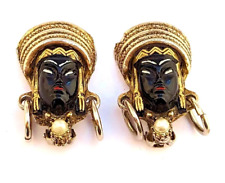 Vintage Figural Clip Earrings, 1950's, Vintage Jewelry, picture