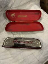 Vintage Hohner Chrometta 1 Harmonica. Key of C. Original Case. Made In Germany picture