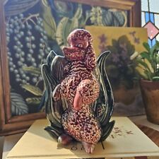 Vintage Hull Pottery Poodle Dog Planter #114 Cottage Core Kitsch French Country  picture