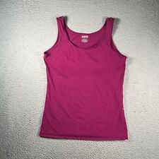 Duluth Tading Co Shirt Womens Large Magenta Sleeveless Tank Top Classic Casual picture