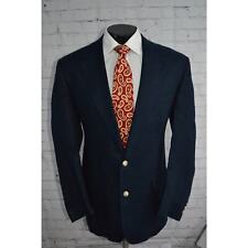 Vintage Brooks Brothers Blazer Sportscoat Linen 42 Blue 2 Button Made In The USA picture