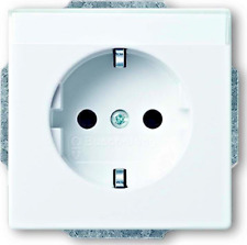 Busch-Jaeger 20 EUN-84 Outlet with Label Panel Alpine White picture