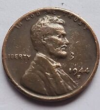 1944 S Lincoln Wheat Cent Major Die Errors On Face 1c Penny FREE SHI P789 picture