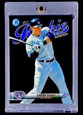 AARON JUDGE BLACK REFRACTOR ROOKIE RARE RC Card SP Insert 2017 Chrome - YANKEES picture