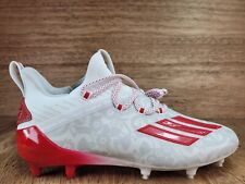 Adidas Men's Adizero Young King Football Cleats Red White FU6708 Lot Size 8.5 picture