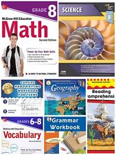 8th Homeschool Curriculum Math, Grammar, Reading, Vocab, Science, Geography picture