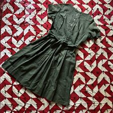 Vintage 1960s Green Day Dress Women’s As Is Summer Cute picture