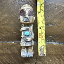 Ojuelos De Jalisco Pre Maya Ancient Alien Stone Carving W Inlays picture