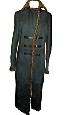 Rena Lange Italy RARE Full Length Shearling Lambskin Wool Coat Jacket sz 8 Long picture