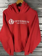 Vintage MV Sport Otterbein University Red Hoodie Sweatshirt Mens XL shirt picture