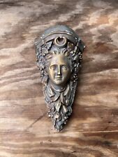 Vintage Cherub French Baroque Maiden Corbel Distressed Wall Sconce (Single) picture
