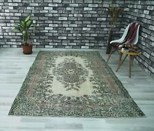 Vintage Turkish Rug, Boho Decor Rug Oriental Wool Rug Carpet 5.31x8.62 ft H-1668 picture