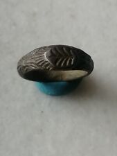 Antique Rare  Early Pre Georgian  Bronze Occult Signet Ring  US-5 picture