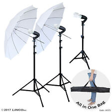 LINCO Lincostore Photography Studio Lighting Kit Photo Umbrella Bulb Stand LK371 picture