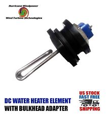 DC Water Heater Element 12 Volt  60 Watt w/Bulkhead Adapter Solar Water Heating picture