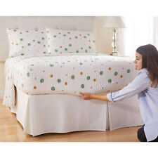 BrylaneHome 300 Thread Count Cotton Printed Bed Tite; Sheet Set picture