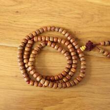 ML219 Vintage Tibetan Natural Star Moon 9mm Bodhi Beads 108 Mala Prayer Necklace picture