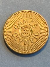 VINTAGE GAMES AT OLYMPIC TOKEN - VERY NICE OLD COIN LOOK picture