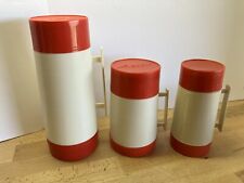 Vintage Aladdin Thermos Set Of 3. Awesome Vintage Set 1970’s picture
