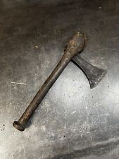 Antique AFRICAN BLADED Ceremonial Axe Nsapo - Nsapo 19th Century Carved Handle picture