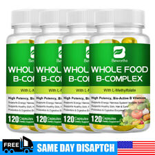 Vitamin B Complex 120 Capsules B1,B2,B3,B5,B6,B7,B9,B12, Immune Support Pills picture