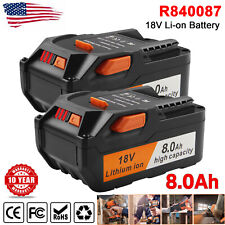2Pack 8.0Ah For RIDGID 18V Battery R840087 R840083 R840085 R840084 Rigid Tool picture