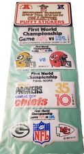 NFL Vintage Super Bowl First World Championship Stickers picture