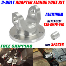 T35-GMFD-01K Aluminum 3-Bolt Adapter Flange Yoke Kit For GM 6L80 6L90 8L90 10L90 picture