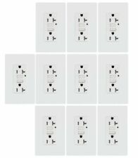 10 Pack 20A GFCI outlet  Tamper Resistant Receptacle Wallplate White ETL listed picture