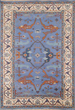 Luxurious Handcrafted Oushak Indian Bedroom Rug Thick Plush 4x6 ft picture