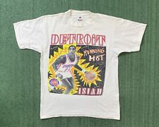 Vintage Isiah Thomas Graphic Detroit Pistons NBA Shirt Size Large picture