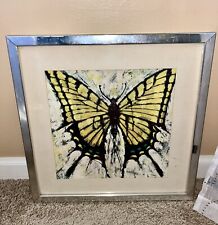 HTF Vintage Milton Keith Lee Signed Artist Lithograph Art Butterfly Abstract MCM picture