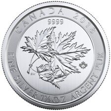 (1) 2018 Canada $8 Dollar 1.5oz .9999 Silver Maple BU * SUPERLEAF * Bullion Coin picture