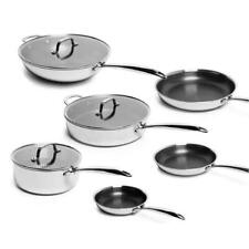 LEXI HOME Kitchenware 9 Pieces Silver Stainless Steel Nonstick Cookware Set picture
