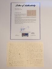Louis Lumiere 1800's Film Director Handwritten Letter PSA DNA Signed Autograph picture