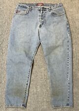 Vintage Stussy Jeans Mens 38 Blue Denim Pants Distresses Damaged Y2K Skate Adult picture