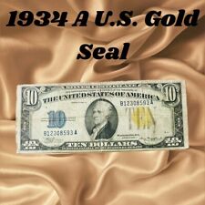 1934-A United States $10 Bill Silver Certificate Gold Seal picture