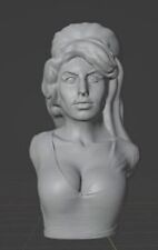 Life Accurate Amy Winehouse Bust In Marble PLA 11.5 Inches Tall picture