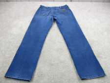 VINTAGE Wrangler Jeans Men 32 Blue 13MWZ Cowboy Straight Western Denim 32x31 USA picture