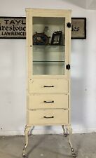 1900s Antique Medical Cabinet Kitchen Industrial Dental Rustic Entryway Display picture
