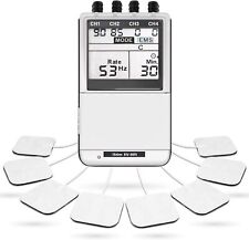 iSTIM EV-805 TENS EMS 4 Channel Rechargeable Combo Machine Unit - Muscle...  picture