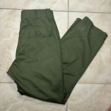 vintage 1970s OG-507 Military Olive Green Utility Pants  mens 34x31 picture
