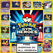 Pokemon TCG Gym Heroes: Choose Your Card - 100% Authentic Vintage | NM-LP+ picture