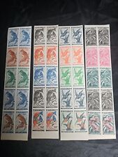 Chad Lot of 40 MNH Stamps RARE Birds 1961 Imperf Progressive Proofs # C2-4, C6 picture