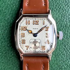 1928 Elgin Grade 462 3/0S Luminous Dial 14K Gold Filled Art Deco Wristwatch picture
