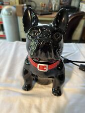 Vtg. SCENTSY French Bulldog Warmer Frenchie Black Red Collar Home Decor Retired picture