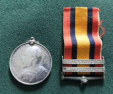 ENGLAND EDWARD VII MILITARY SILVER MEDAL BOER WARS SOUTH AFRICA 1901 - 1902. picture