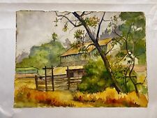 Vintage Watercolor Painting By Listed Artist J. Soewell Powell (1883-1964) picture