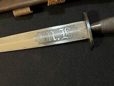 A RARE BIRD—WILKINSON WW2 Fairbairn-Sykes Commando Fighting Knife/ETCHED mz picture